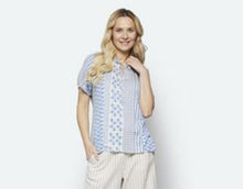 Load image into Gallery viewer, Signature abstract pattern print top
