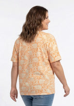 Lade das Bild in den Galerie-Viewer, Ciso short sleeve pattern print tops
