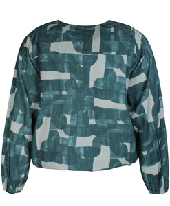 Zhenzi Vita abstract pattern print tops