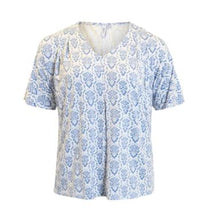 Load image into Gallery viewer, Ciso  geometic V neckline  tops
