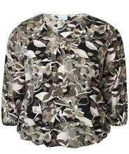 Load image into Gallery viewer, Zhenzi floral abstract pattern print top
