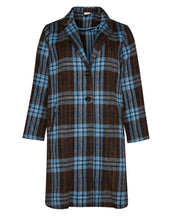 Charger l'image dans la galerie, Gozzip Brown &amp; blue checked Coat
