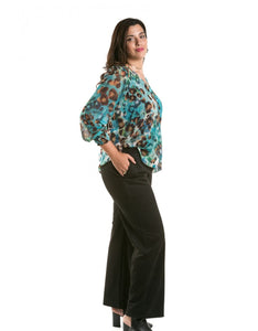 SPG abstract pattern print top