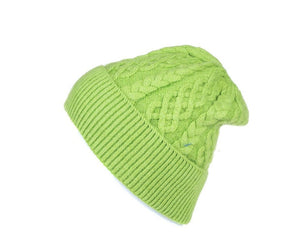 The Agnes cable fine knit hats
