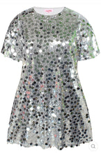 Load image into Gallery viewer, Anyday Tunic silver Metallic dress
