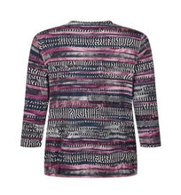 Load image into Gallery viewer, Brandtex abstract pink &amp; grey top
