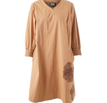 Load image into Gallery viewer, Gozzip Meta tunic dress with floral mofit
