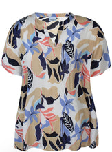 Load image into Gallery viewer, Zhenzi bold leaf effect print tops

