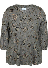 Load image into Gallery viewer, Zhenzi abstract leaf print Tops
