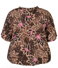 Load image into Gallery viewer, Zhenzi Elysa abstract floral print tops
