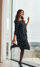 Cargar imagen en el visor de la galería, Signature black and gold layered Dress
