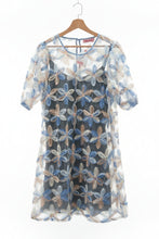 Load image into Gallery viewer, Anyday blue mesh flower dress
