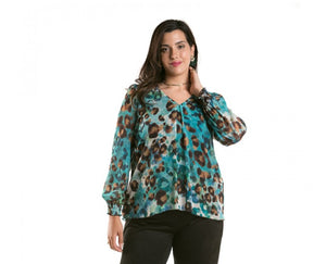 SPG abstract pattern print top