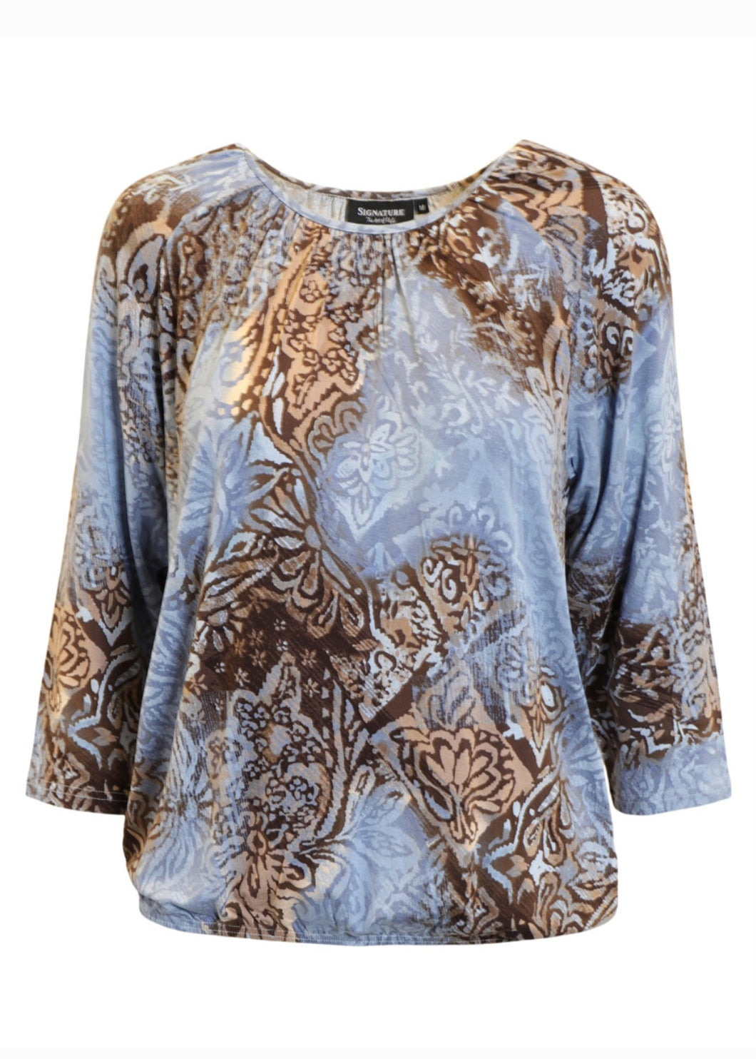 Signature vintage inspired print top