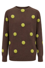 Charger l'image dans la galerie, Signature Brown &amp; Green polka dot Jumper
