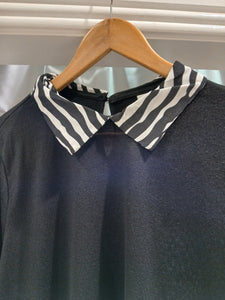 Only Carmakoma fine knit jumper with mock shirt
