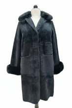Load image into Gallery viewer, MXO faux fur knee lenght coat
