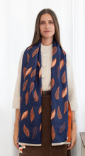 Load image into Gallery viewer, The leaf design two way wool mix scarves
