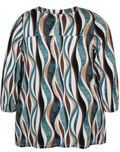 Lade das Bild in den Galerie-Viewer, Zhenzi Lexie abstract print tops
