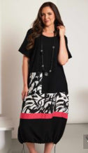 Load image into Gallery viewer, Ora Dress with print panels &amp; colour band
