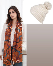 Cargar imagen en el visor de la galería, The Jill Hat &amp; scarf set
