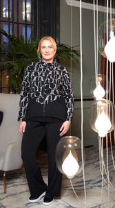 Ora knit Jacquard jacket
