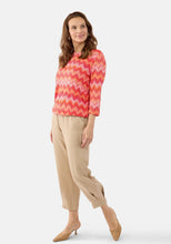 Load image into Gallery viewer, Signature abstract red print top
