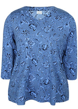 Load image into Gallery viewer, Zhenzi abstract leaf print Tops

