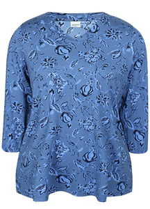 Zhenzi abstract leaf print Tops