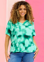 Cargar imagen en el visor de la galería, Zhenzi Sylva short sleeve print tops
