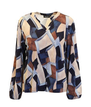 Load image into Gallery viewer, Signature abstract geometic pattern  print top
