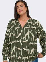 Load image into Gallery viewer, Only Carmakoma green abstract print top
