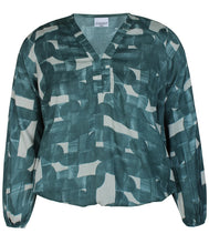 Load image into Gallery viewer, Zhenzi Vita abstract pattern print tops
