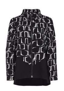 Ora knit Jacquard jacket