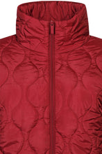 Load image into Gallery viewer, Zhenzi wine Lightly Quilted Coat
