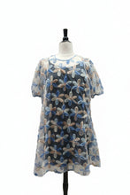 Load image into Gallery viewer, Anyday blue mesh flower dress
