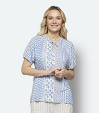 Load image into Gallery viewer, Signature abstract pattern print top
