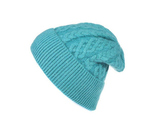 The Agnes cable fine knit hats