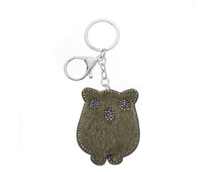 Faux fur Bear Bag Charms/Keyrings