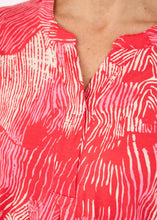 Load image into Gallery viewer, Brandtex Coral abstract print top
