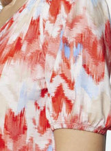 Load image into Gallery viewer, Signature abstract pattern print top
