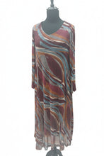 Load image into Gallery viewer, Anvito abstract stripe mesh dresses
