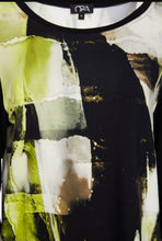 Load image into Gallery viewer, Ora Contrast sleeve abstract top
