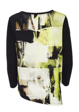 Load image into Gallery viewer, Ora Contrast sleeve abstract top
