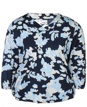 Charger l'image dans la galerie, Zhenzi Sylva floral abstract print tops
