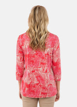 Load image into Gallery viewer, Brandtex Coral abstract print top
