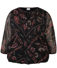 Cargar imagen en el visor de la galería, Zhenzi Keara floral print blouse tops
