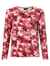 Load image into Gallery viewer, Brandtex blurred abstract floral print top
