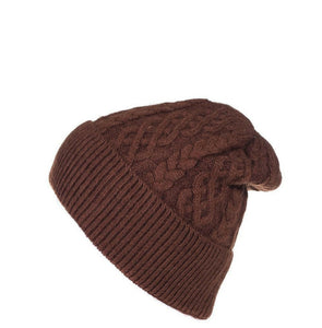 The Agnes cable fine knit hats