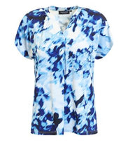 Lade das Bild in den Galerie-Viewer, Signature blurred floral pattern print tops

